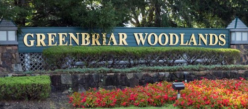 Green Briar Woodlands Sign Green Briar Woodlands Sign