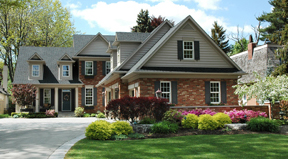 Nice Brick Home with Shrubberies Nice Brick Home with Shrubberies